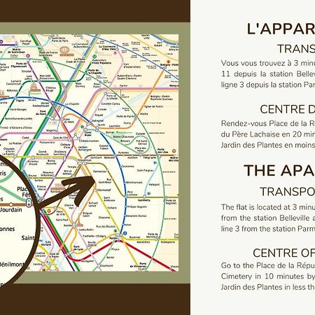 21.Appart 4Pers #Oberkampf#Belleville# Paris Exterior foto